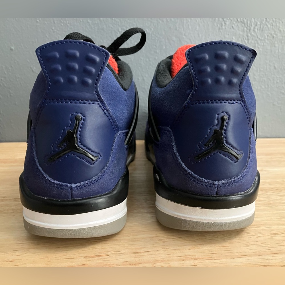 RARE Nike Air Jordan 4 IV Retro Winter Loyal Blue CQ9745-401 Cement Black Cat - Picture 6 of 10